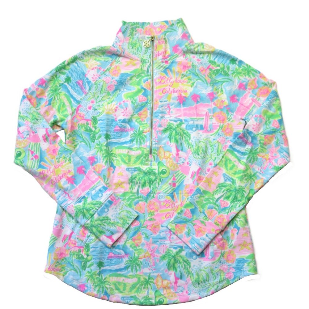 NWT Lilly Pulitzer Skipper Popover in Lilly Loves California Landmark Jacket S